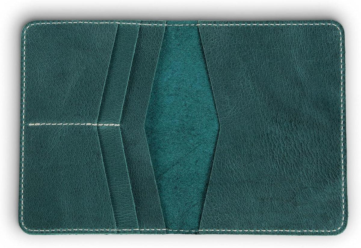 Personalized Leather, Passport Holder For Travel | Handmade Passport Wallet Cover Case | Travel Document Holder, Passport Cover for Men, Women, and Family | Pike (Alpine Whiskey)