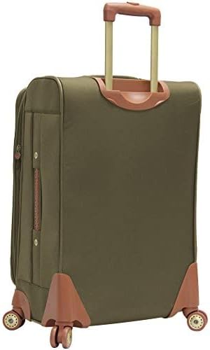 Carry-On Luggage with Spinner Wheels Softside Expandable 20-In Suitcase
