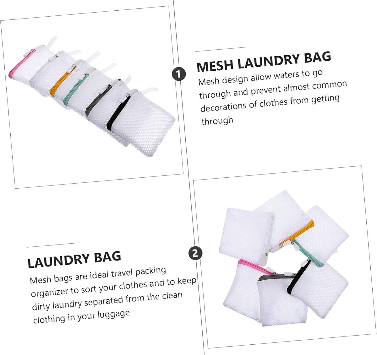 6pcs Laundry Bag Bra Mesh Wash Bag Laundry Pouch Underwear Washing Protecting Underwear ing Machine Foldable Travel Sandwich Mesh Special Delicate