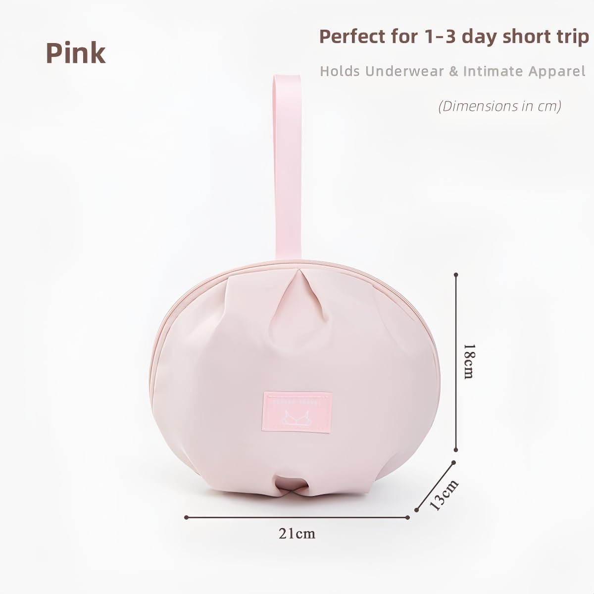 Women's Travel Lingerie Bag Organizer - Portable Bra and Underwear Storage Case with Structured Design, Machine Washable, Ideal for Travel & Daily Use