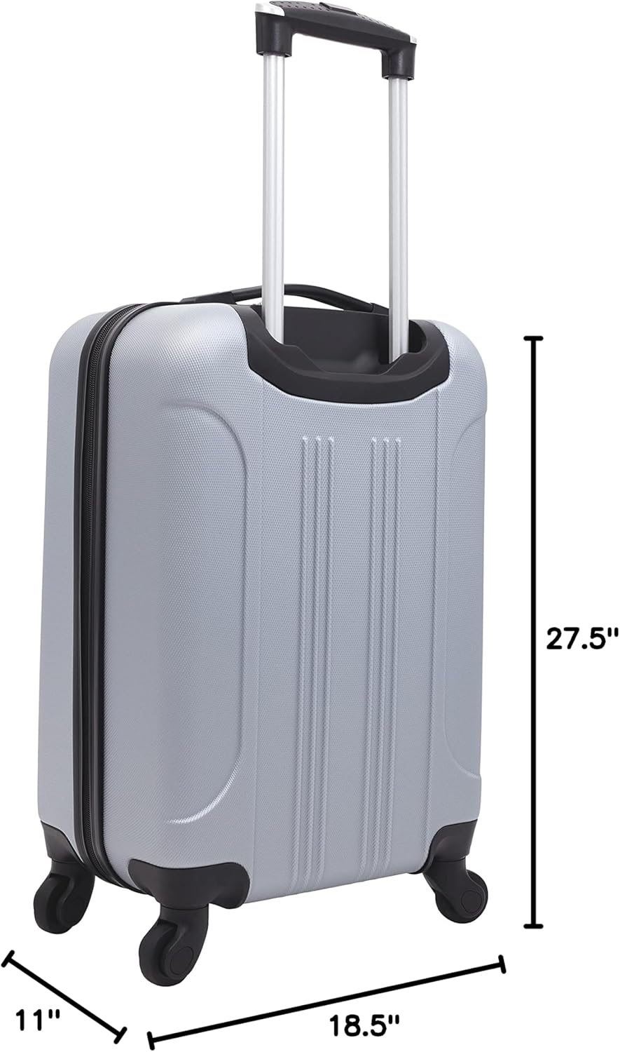 Cosmo Luggage, Silver-20, 20-Inch