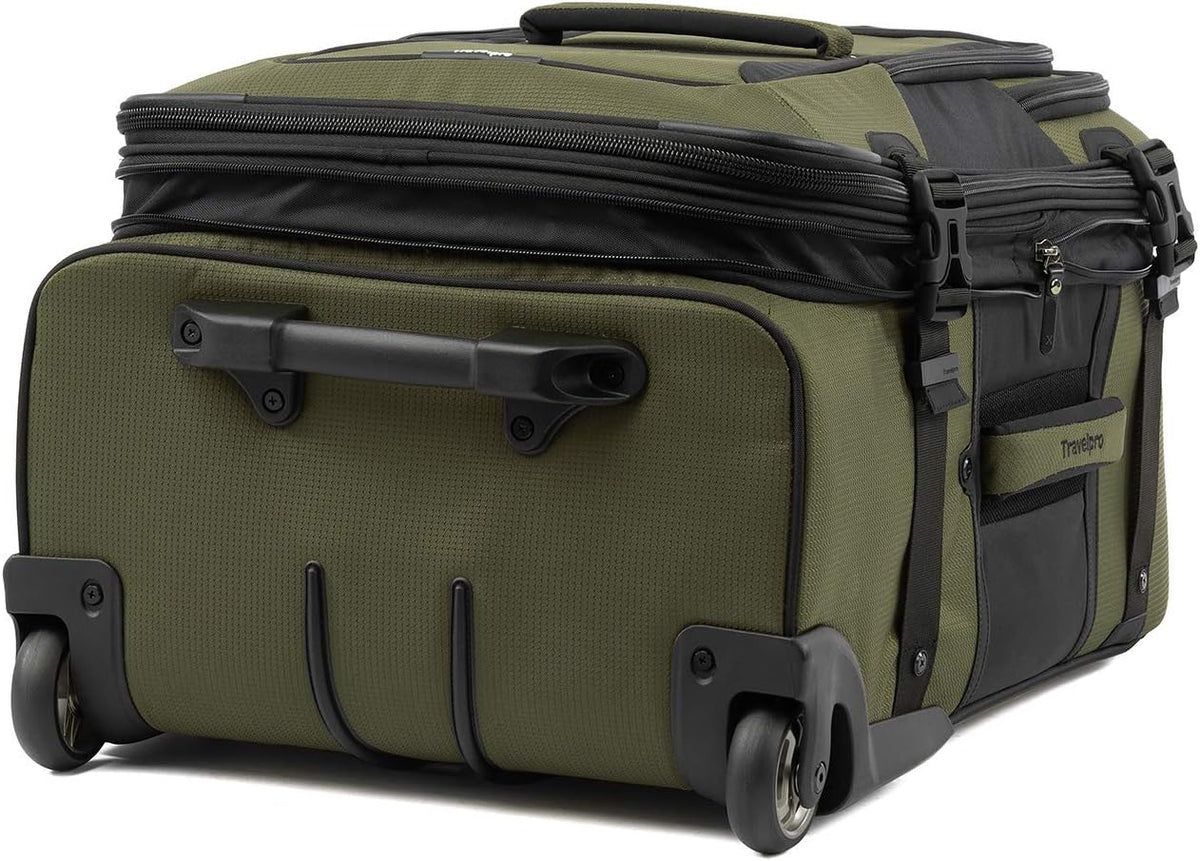 Bold Softside Expandable Carry on Rollaboard Luggage, Carry on 22-Inch, Olive Green/Black