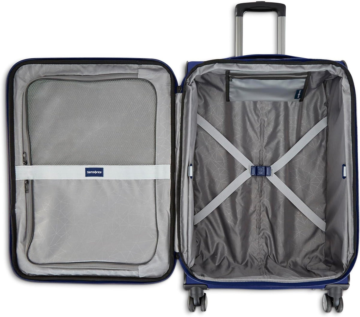 Ascella 3.0 Softside Expandable Luggage with Spinner Wheels, CO EXP Spinner, Sapphire Blue