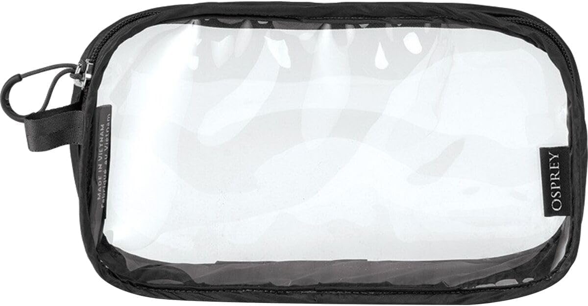 Ultralight Clear Liquids Pouch for Travel, Black