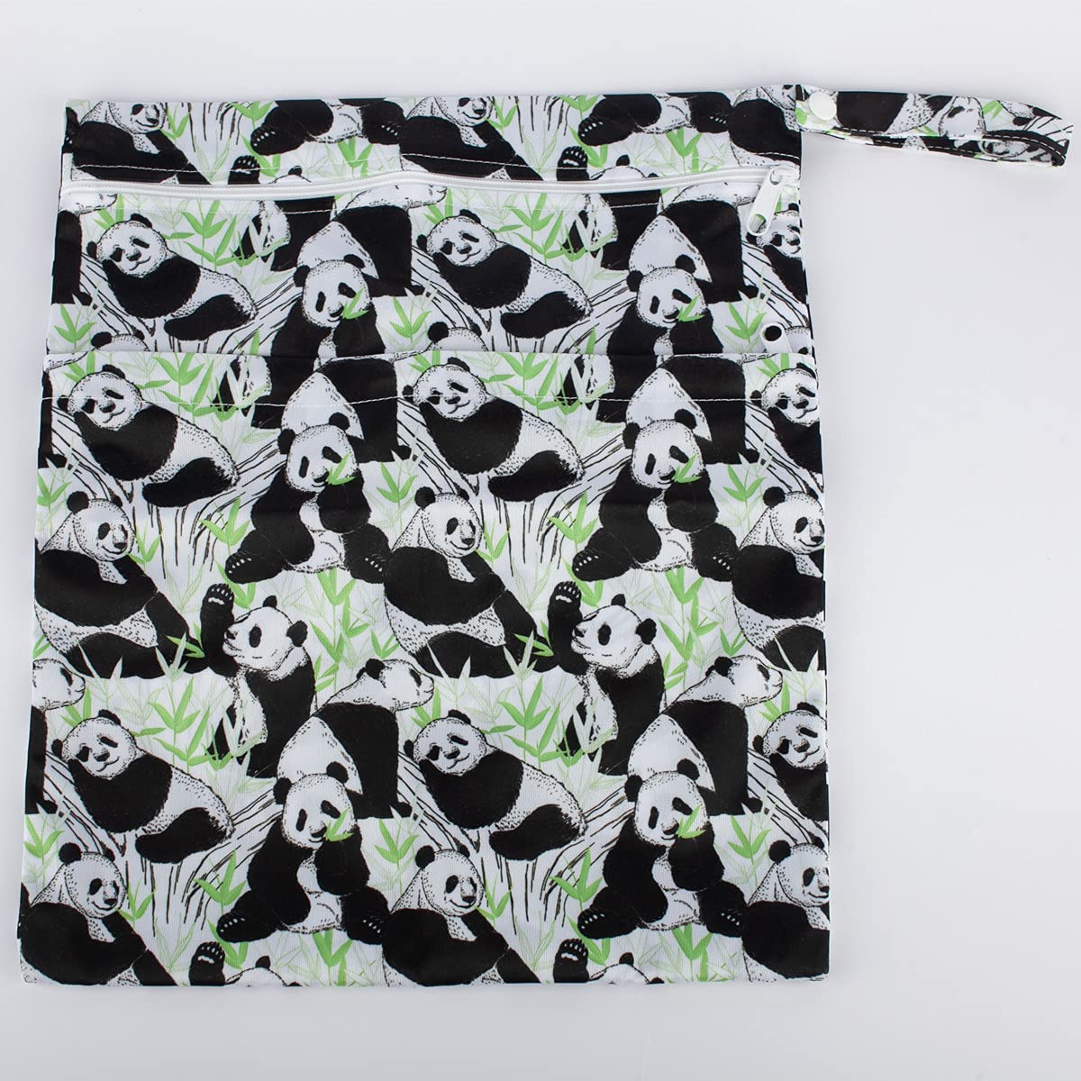 Wet Dry Bag Baby Cloth Diaper Nappy Insert Bag With Two Zippered Pockets Boys (Sharks)