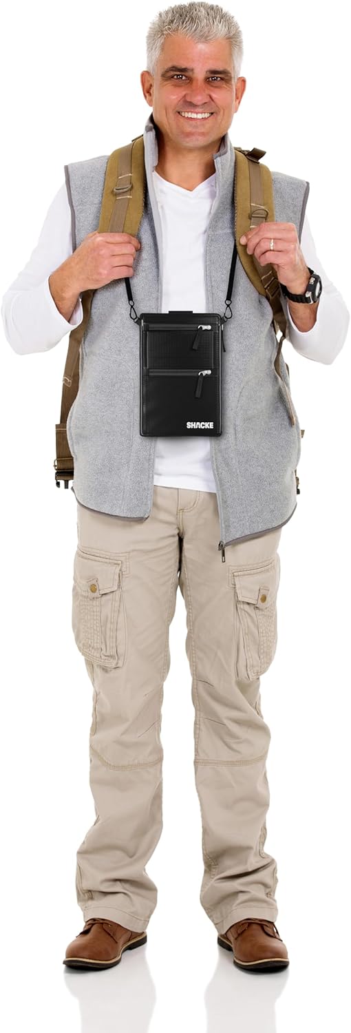 Hidden Travel Belt Wallet w/RFID Blocker