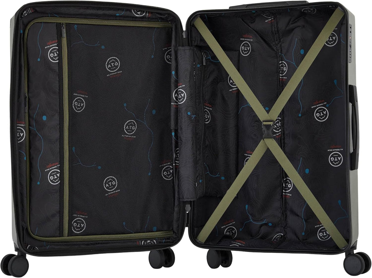 ATG Trailway Expandable Hardside Luggage, Tannin, 22" Carry-On