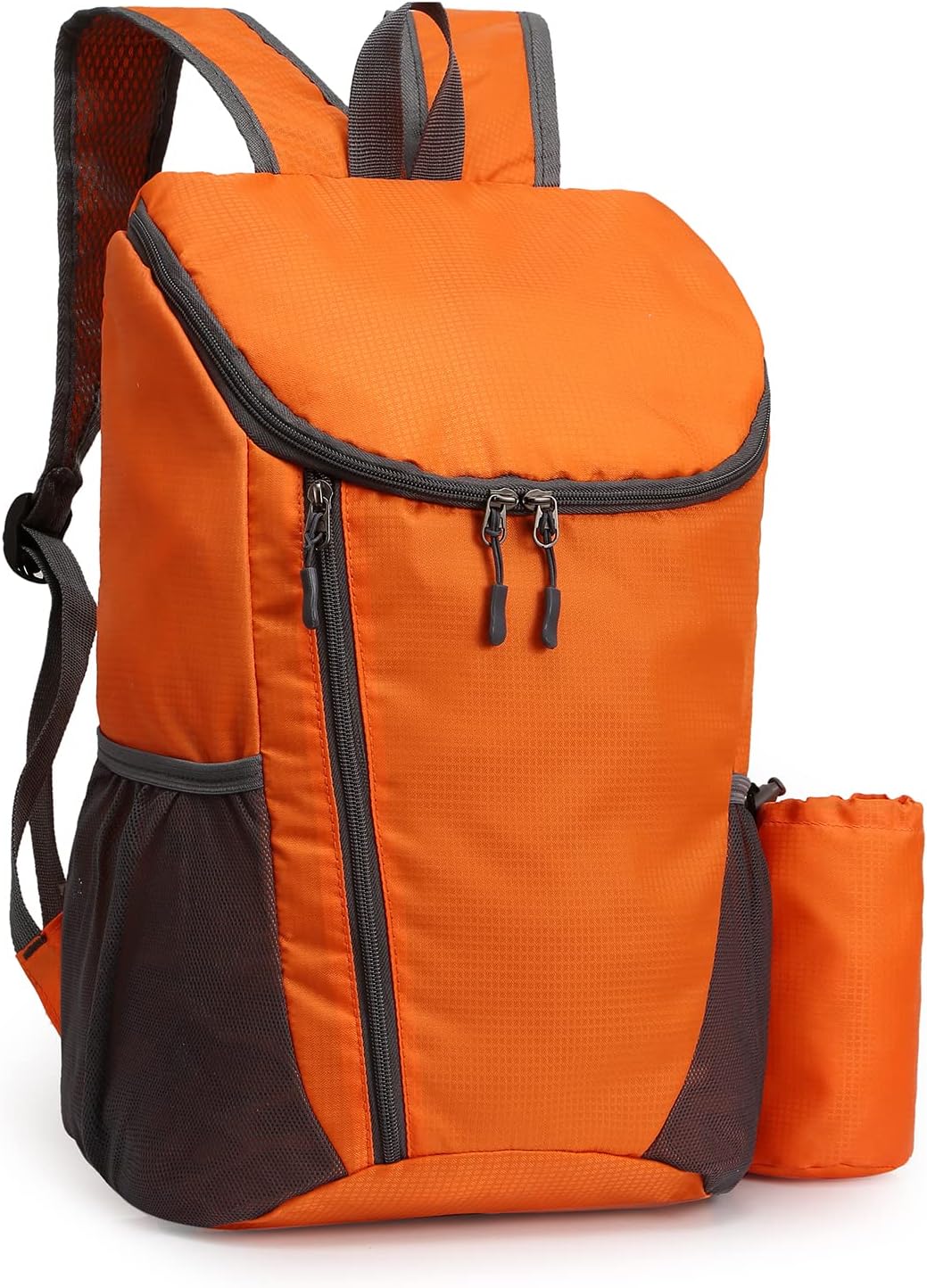 Hiking Backpack, Waterproof and Wear-resistant Lightweight Backpack Packable,Outdoor Travel Camping Daypack Foldable-BLACK