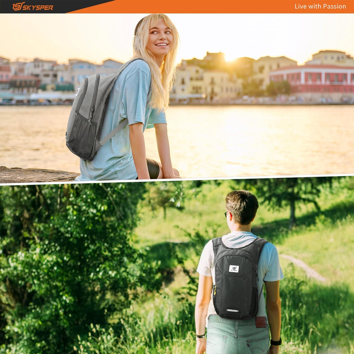 Small Hiking Backpack 10L Packable Lightweight Back Pack Foldable Travel Daypack for Women Men | Packable