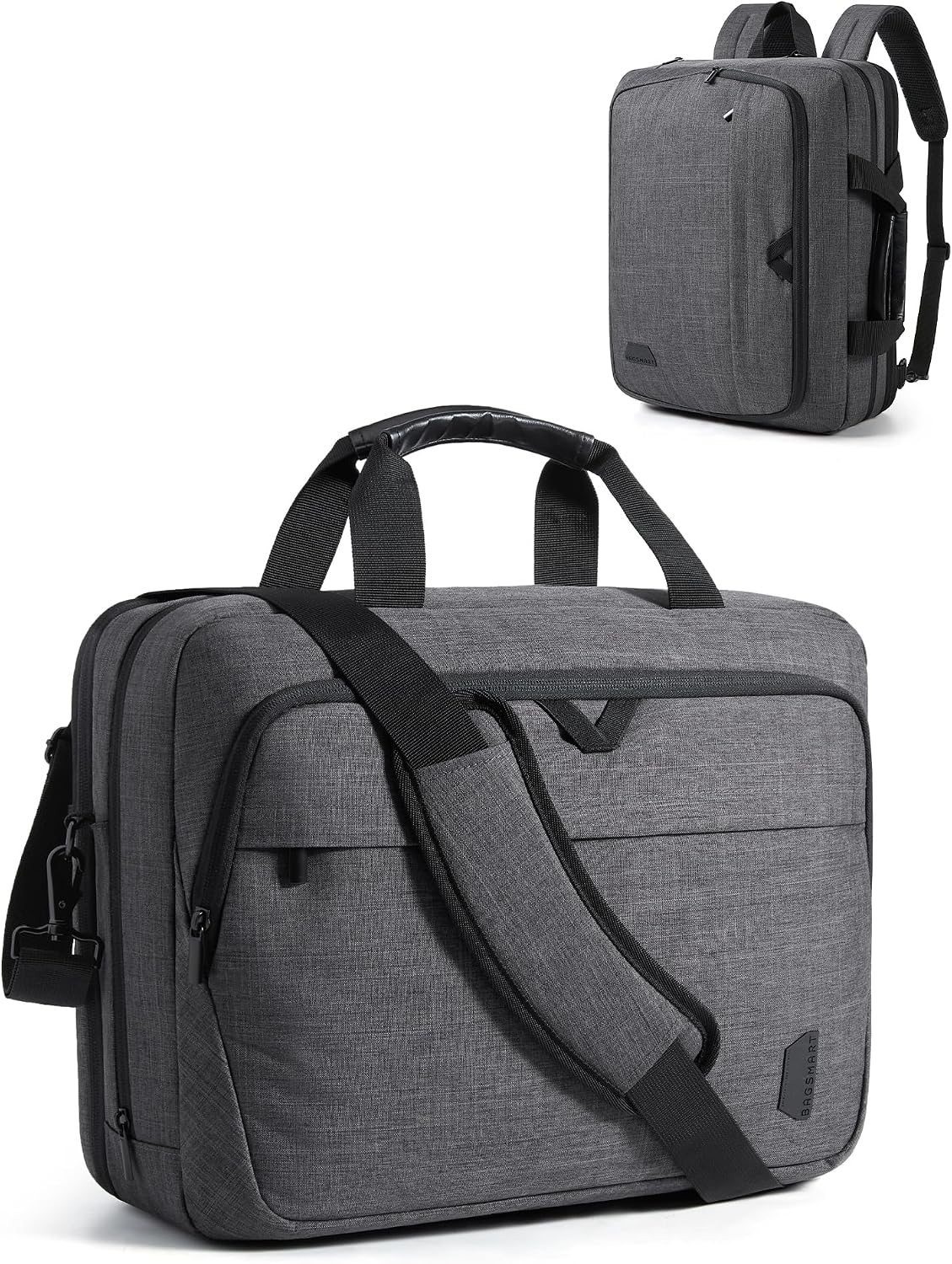 17.3 Inch Laptop Bag Expandable Computer Bag Briefcase, Black | Men Women Laptop Shoulder Bag,Work Bag Business Travel Office
