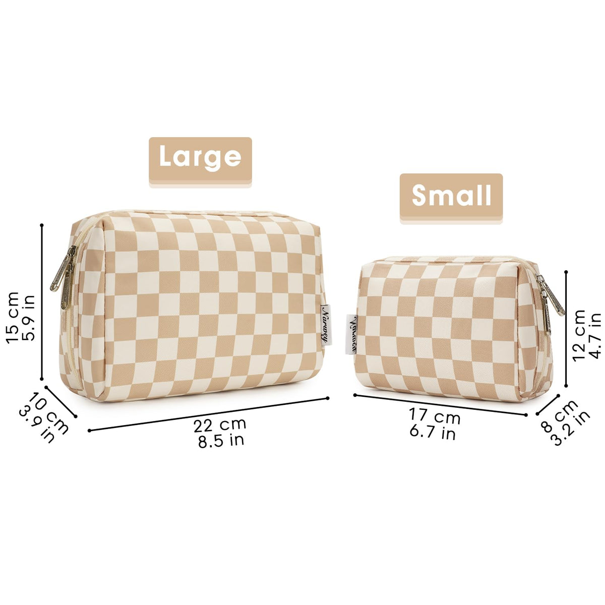 Cute Makeup Bag Travel Cosmetic Bag Organizer Toiletry Bag Make Up Bags with Compartments for Women Girls (Large, Blue Lotus)