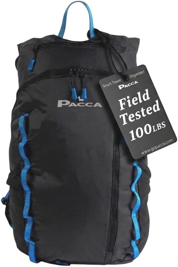Onda 20L Packable Lightweight Foldable Backpack for Travel, Camping, Outdoor, Hiking Pocket Backpack (Black)
