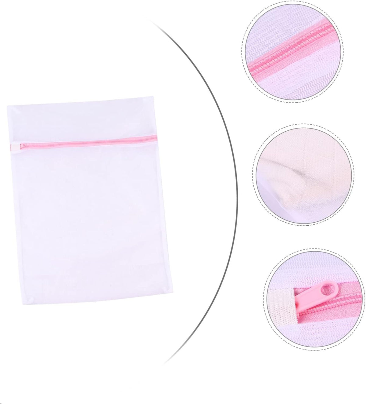 5pcs Laundry Mesh Bag Set for Travel Storage Washing Pouch Zippered Organizer for Lingerie Underwear and Clothing Protects from Snagging and Tangling