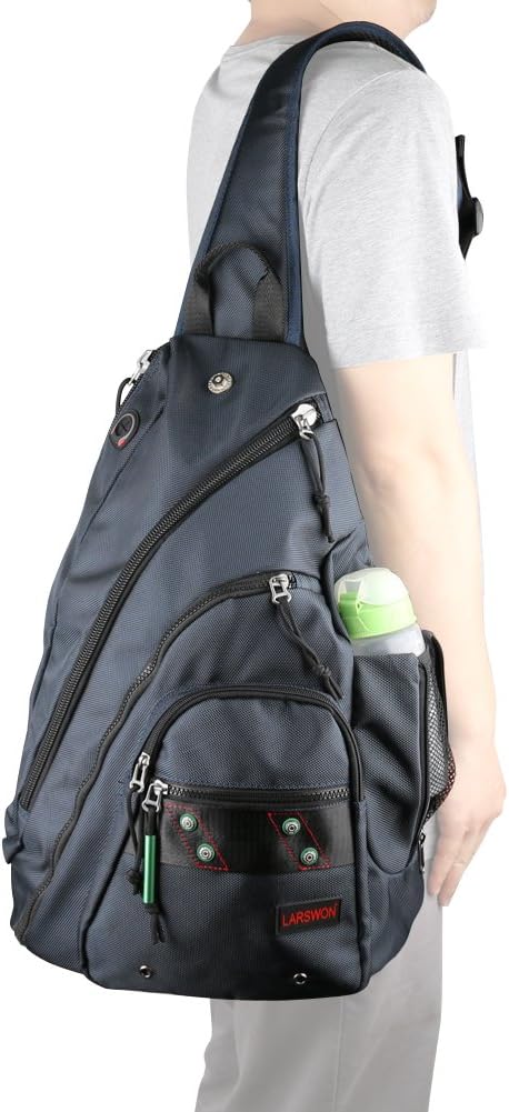 Sling Backpack, Sling Bag Laptop, Crossbody Bag Men, Shoulder Bags Black