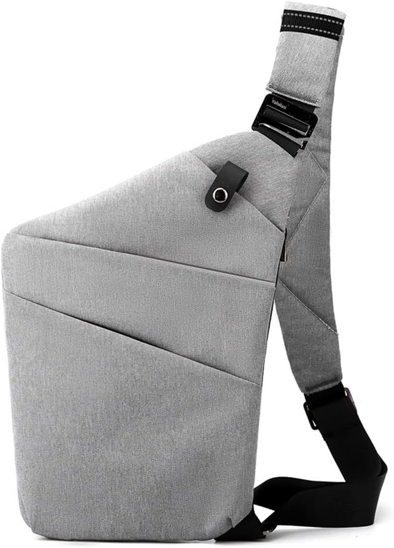 Anti Theft Sling Travel Bag Flat Small Pickpocket Proof Slim Crossbody bags | Travel Pack Cross-body Bag One Shoulder Bag Anti Pickpocket Chest Pouch Passport Bag Secure Purses for Men Women lightweight
