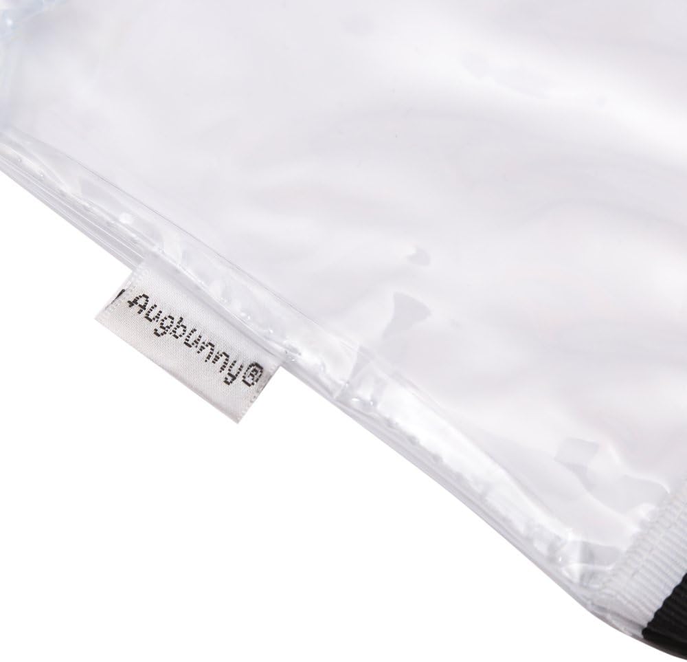 Multi-purpose Waterproof Clear Vinyl Zippered Toiletry Cosmetics Makeup Pouch With French Tape 4-pack