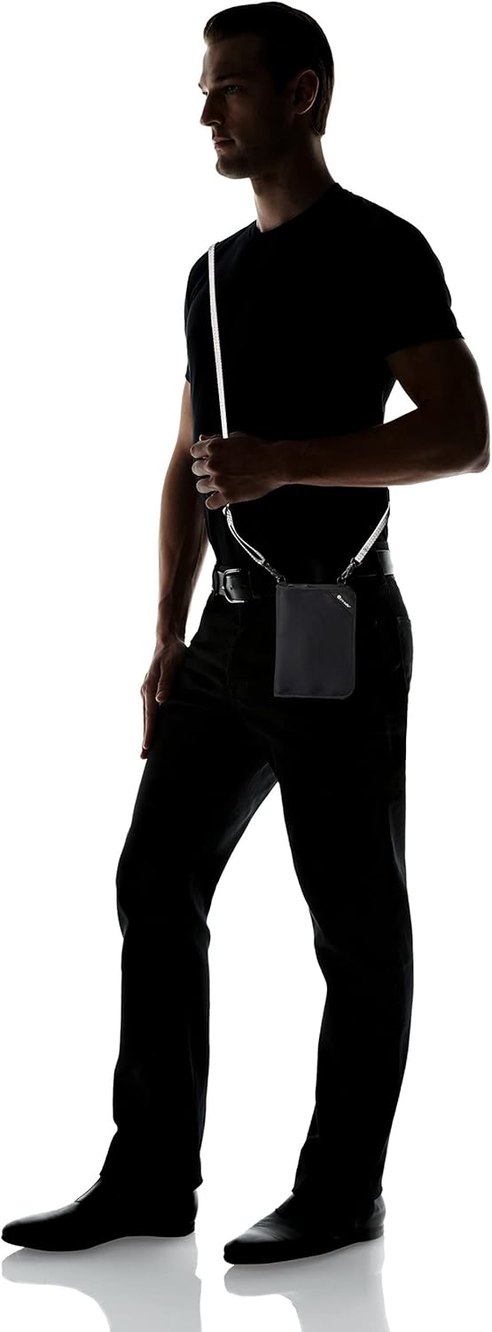 Rfidsafe V150 Anti-theft Blocking Compact Passport Wallet, Black