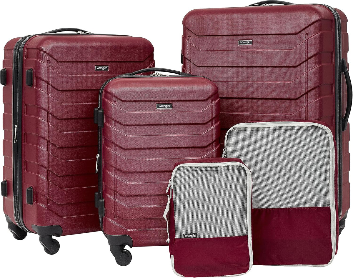 Miami Luggage and Packing Cubes Set, Black