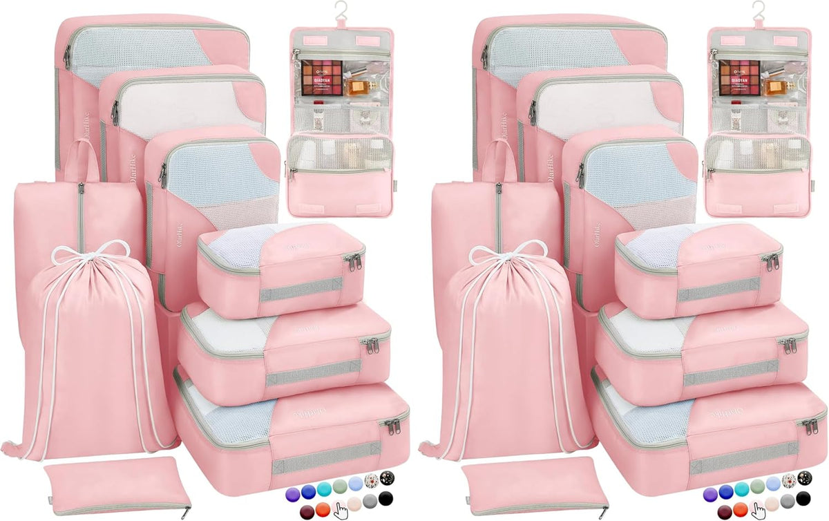 Packing Cubes for Travel,Turquoise