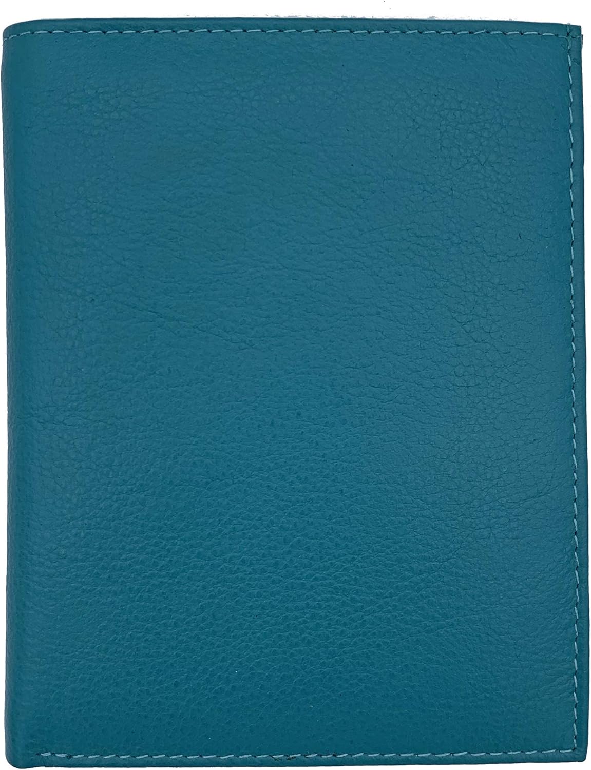 Grey RFID Genuine Leather Passport Wallet
