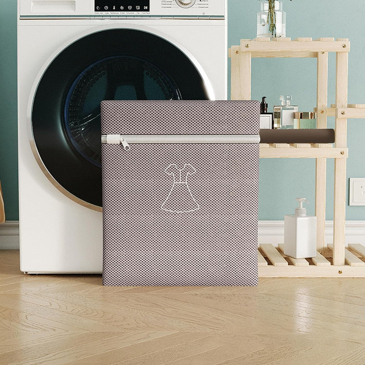 Mesh Laundry Bags, Anti-Knot Bra Sack,with Zipper Machine Washable Anti-Deformation Laundry Mesh Wash Bags - for Outerwear Skirt T-Shirt Sock Pant Travel Dorm
