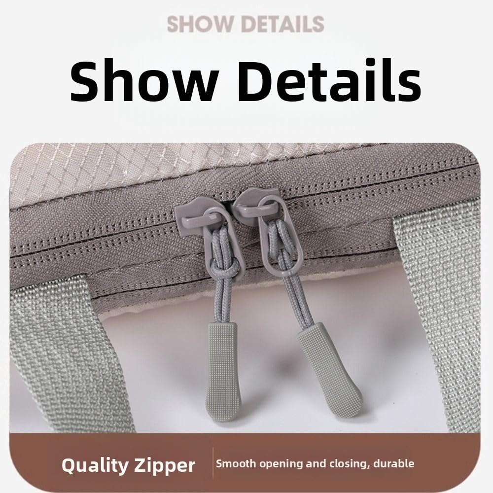 Portable Travel Compression Packing Cubes 4 Pcs Waterproof Luggage Organizer Bags for Suitcase Clothes Storage(Grey)