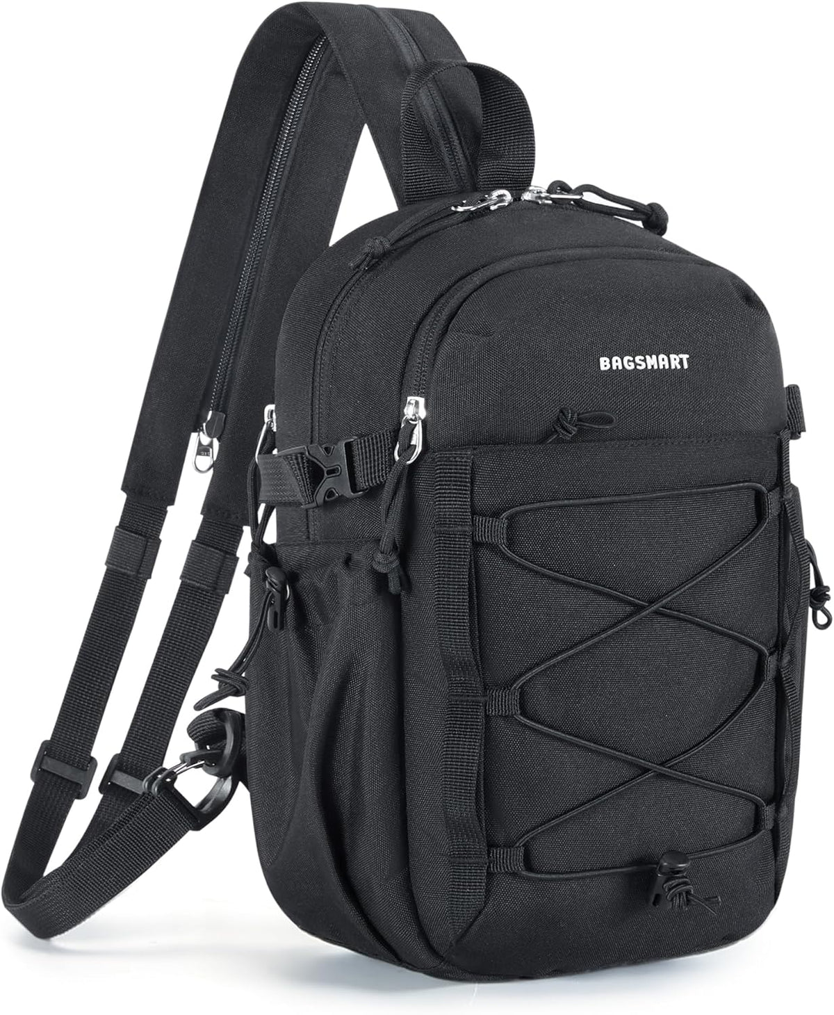 Small Crossbody Sling Bag, Crossbody Daypack, Chest Shoulder Bag Hiking Small Backpack for Casual Travel Sport