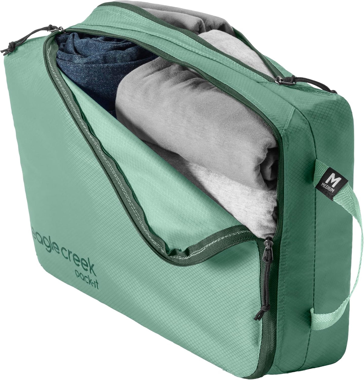 Pack-It Isolate Extended Stay Set - Includes Shoe Sack, M Clean/Dirty Cube, 2x M Isolate Cube & 2x L - Travel Essentials - Mandarin