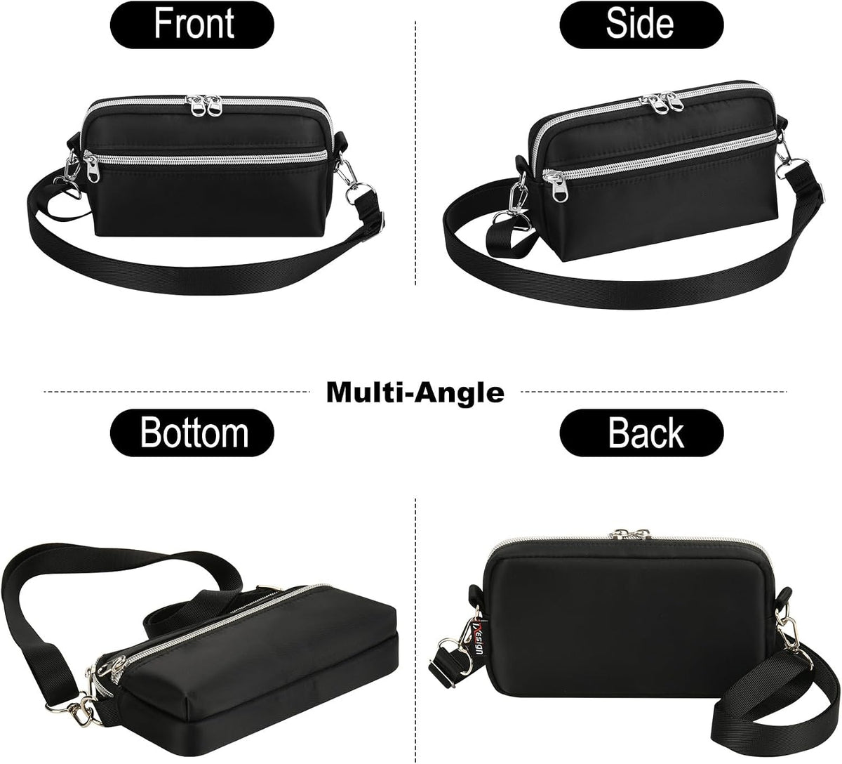 Small Crossbody Bag Phone Shoulder Bag for 17 Pro Max/17 Pro/16 Pro Max/16 Plus, Phone Sling Bag Small Pouch Case with Shoulder Strap for Outdoor Traveling Walking Hiking Cycling Camping
