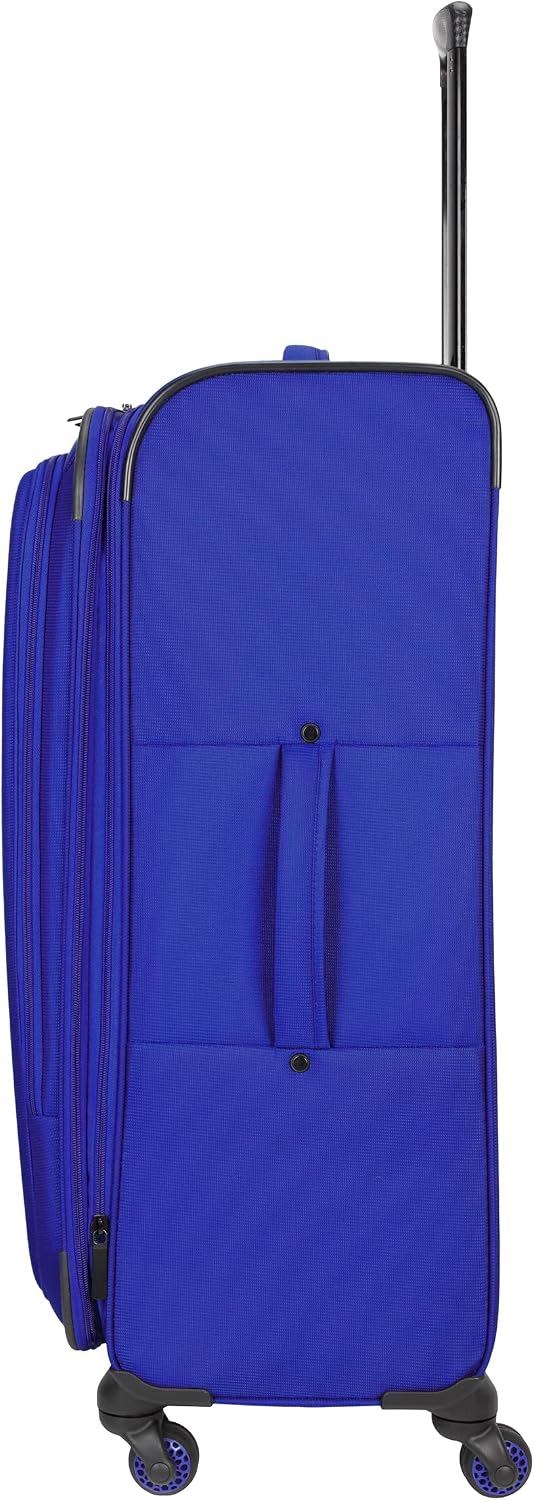 Odyssey 21.5" Expandable 8-Wheel Spinner Carry On Luggage Suitcase, Bluefin