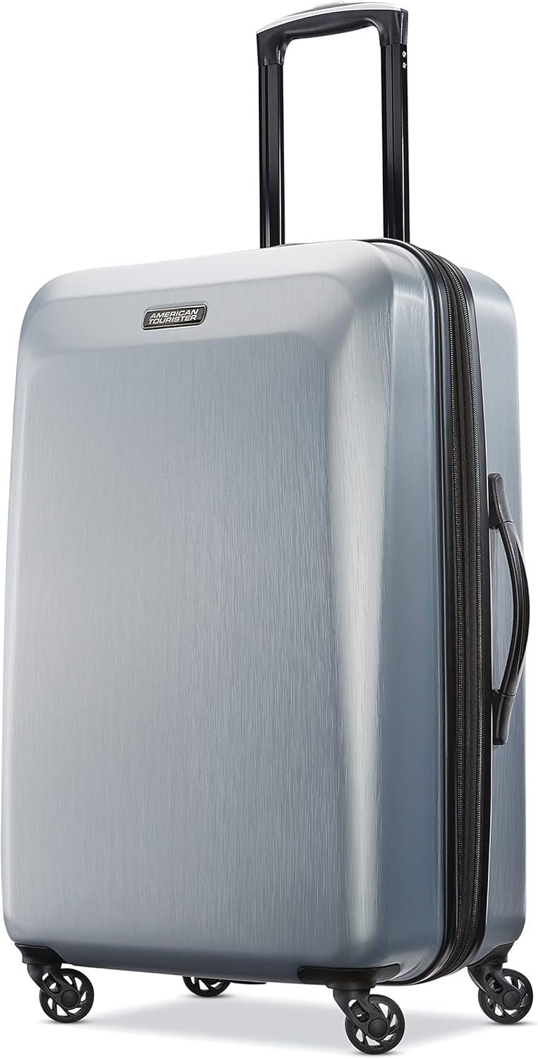 Moonlight Hardside Expandable Luggage with Spinner Wheels, Navy, Carry-On 21-Inch