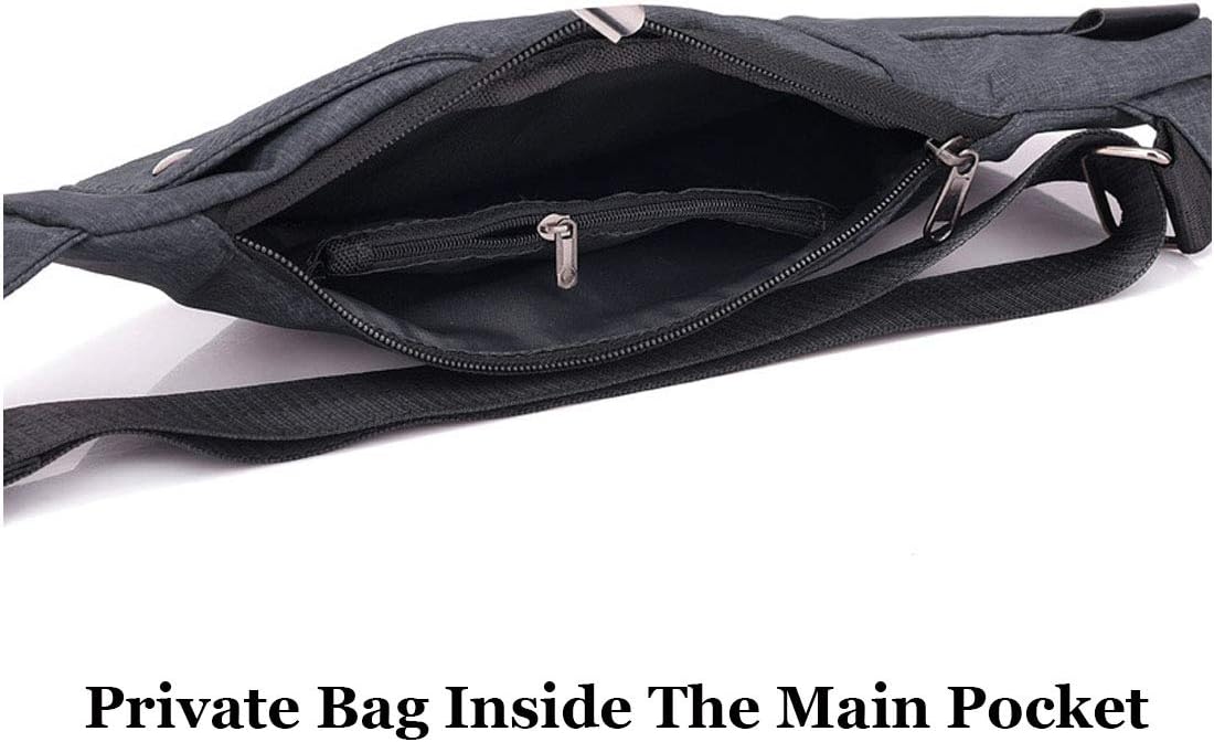 Slim Anti Theft Sling Bag Small Travel Pack Pickpocket Proof Crossbody Bag | Anti Theft One Shoulder Bag Flat Anti Pickpocket Bag Travel Pouch Passport Bag Secure Purses for Men Women lightweight