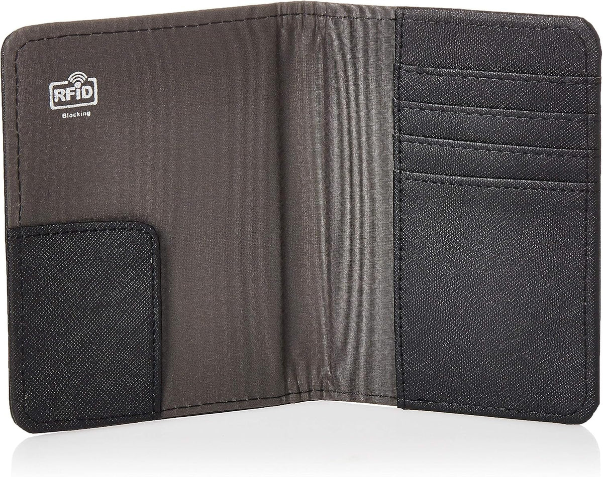 RFID Passport Wallet, Black, One Size