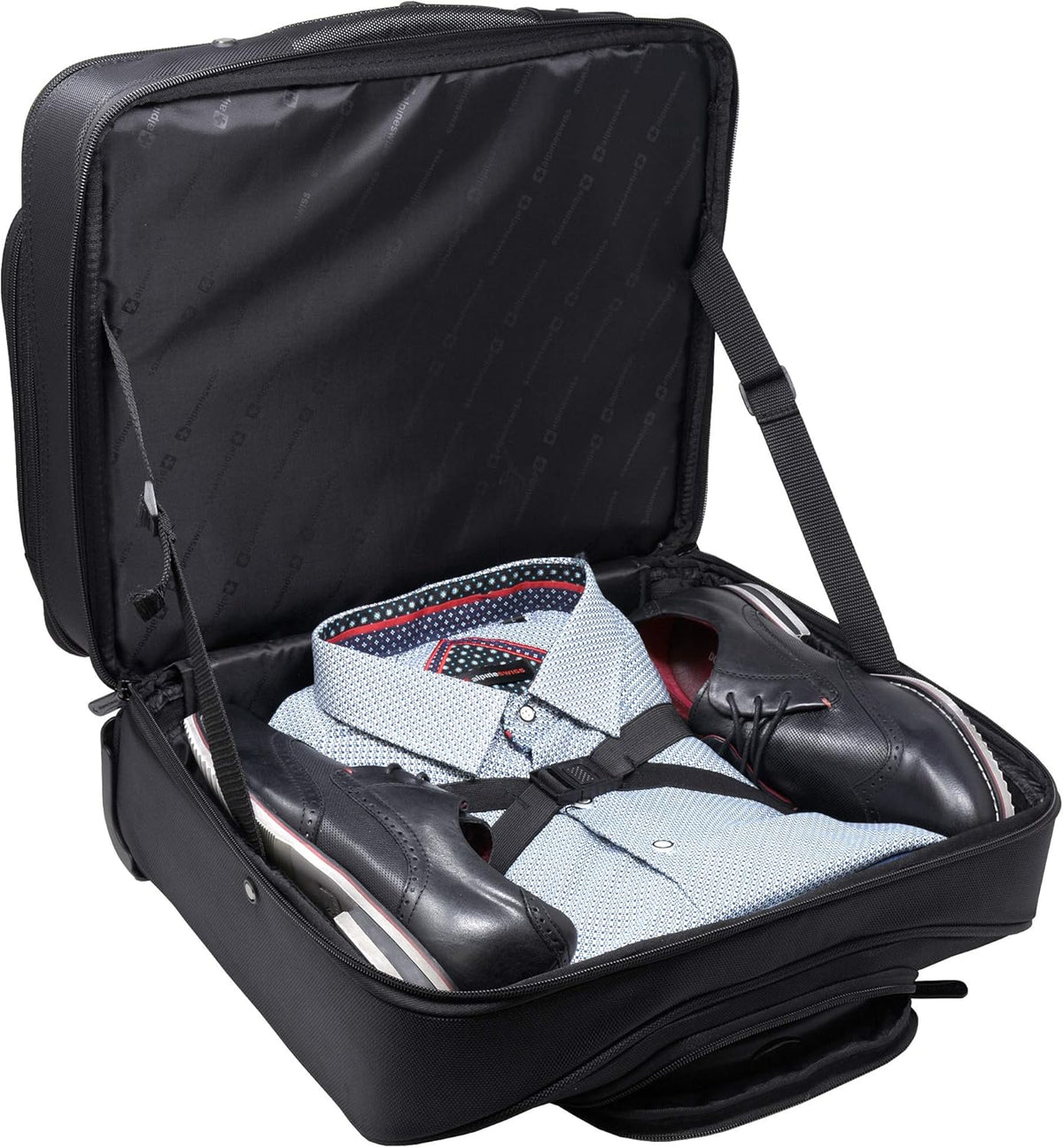 Rolling Laptop Briefcase Wheeled Overnight Carry on Bag Up to 15.6 Inches Notebook - Carries Legal Size Files