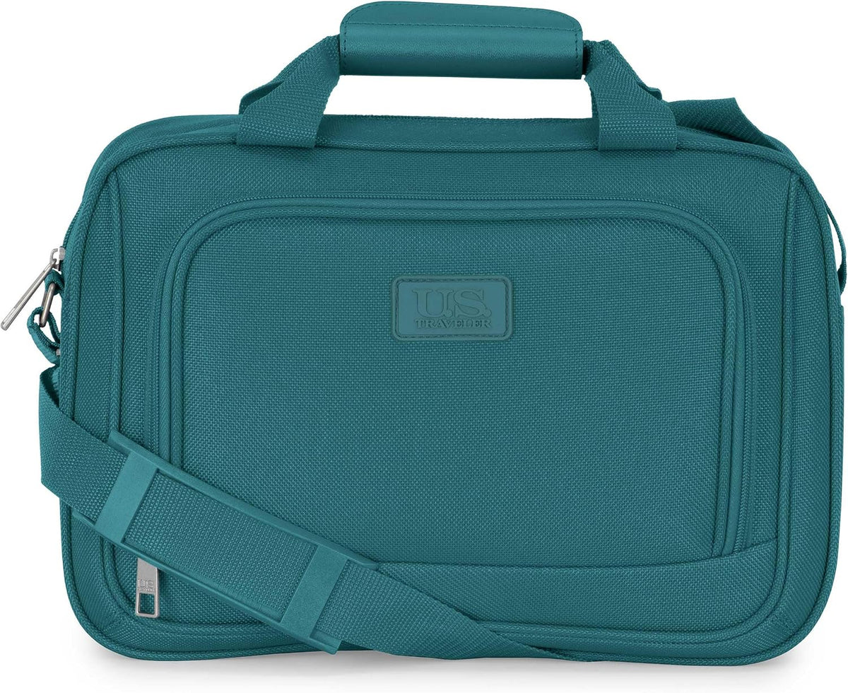 Rio Lightweight Softside Rolling Carry-on Suitcase, 4-Wheel Single, Light Blue