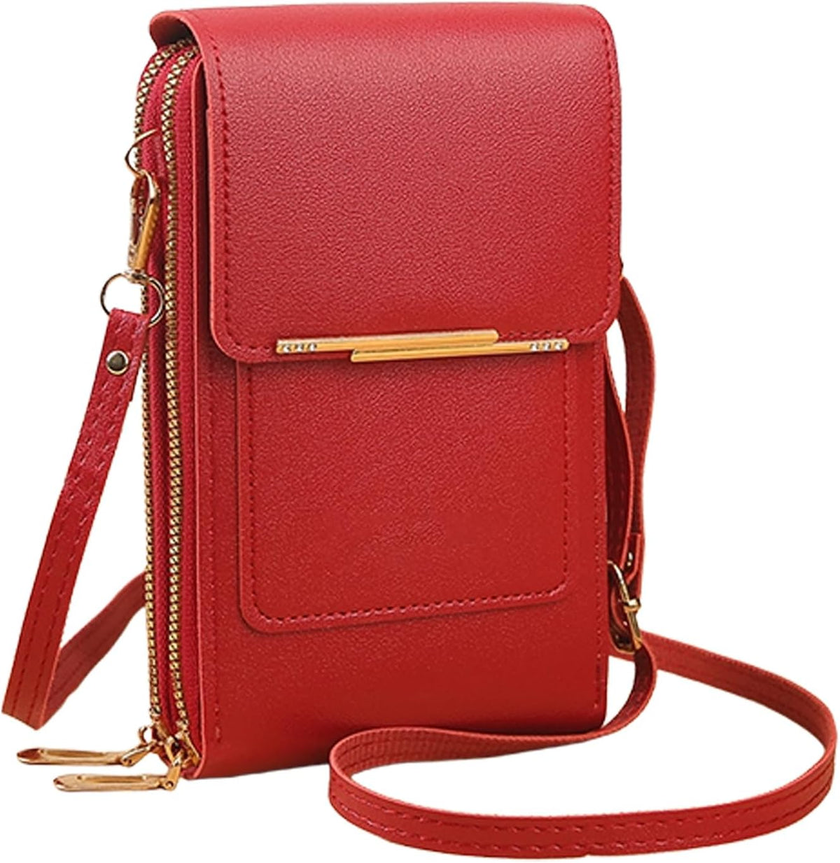 Touchscreen Phone Crossbody Bag, Anti-Theft Small Cell Phone Purse, Adjustable Strap, Lightweight Hands-Free Wallet For Women
