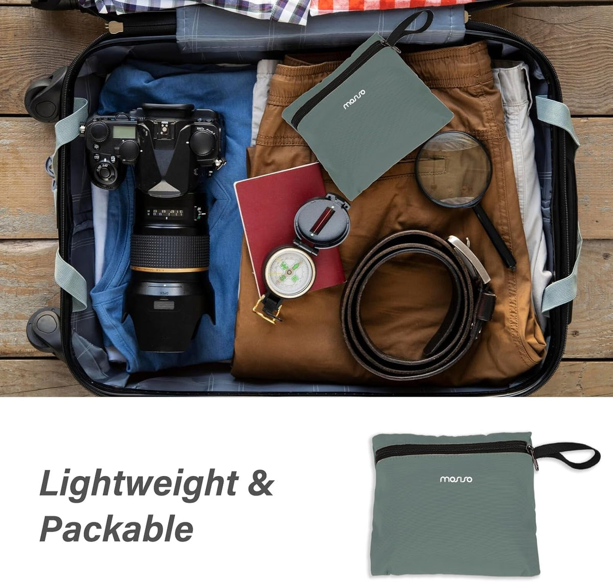 Lightweight Hiking Daypack Packable Travel Hiking Backpack, Foldable Shoulder Bag with Front Vertical Pocket