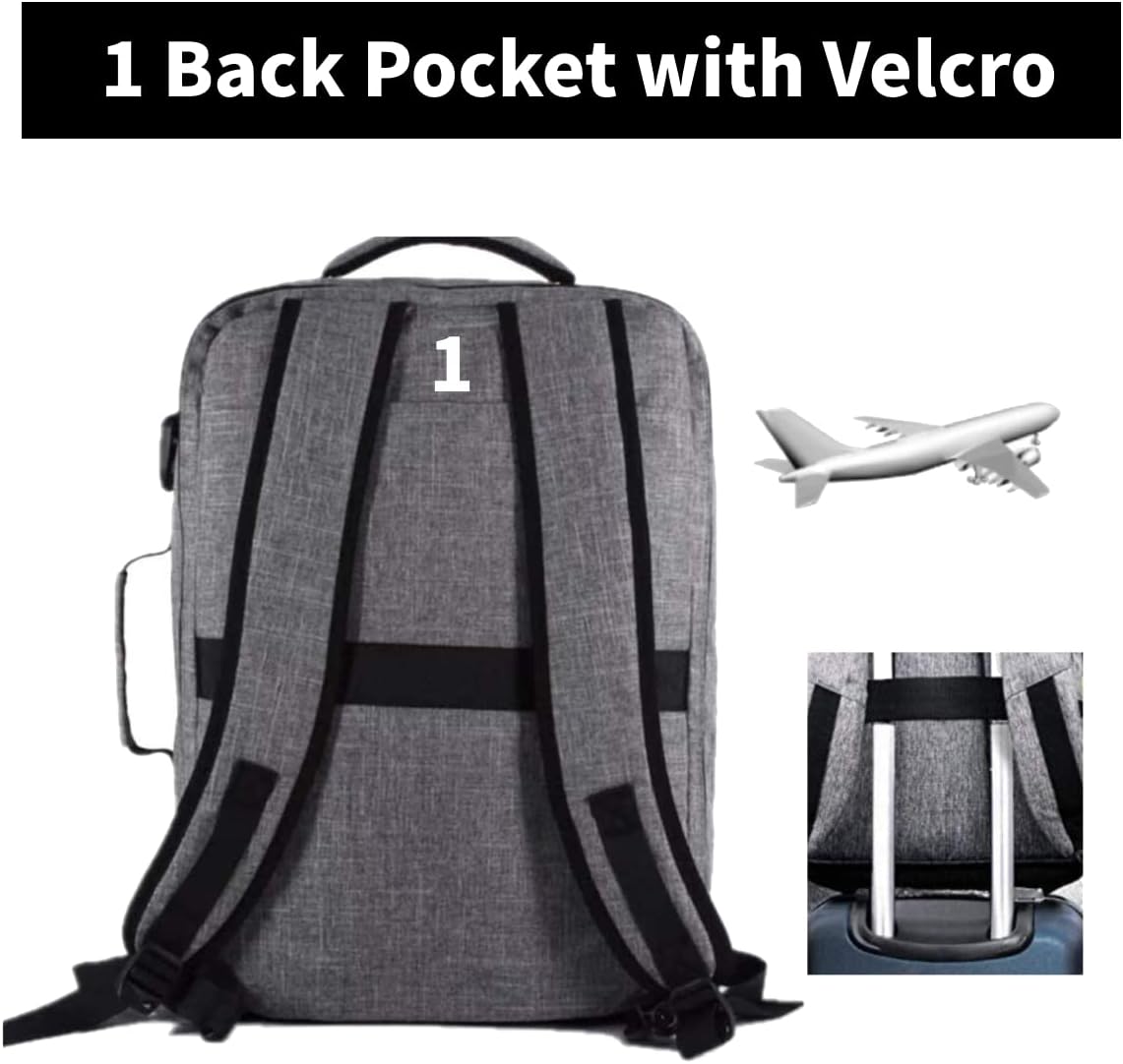 30L Flight Approved Weekender Carry-On Laptop Travel Backpack, 18 Inch Business Cube Handbag with Shoulder Strap and Funcitional Pockets Luggage Bag Suitcase Backpack