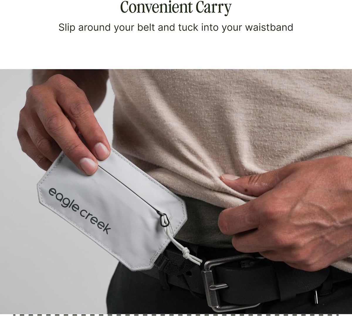Undercover RFID Hidden Pocket – Travel Security Pouch with RFID Blocking – Lightweight, Wear Under Clothing – Zippered Passport & Card Holder – Adjustable Strap – Black