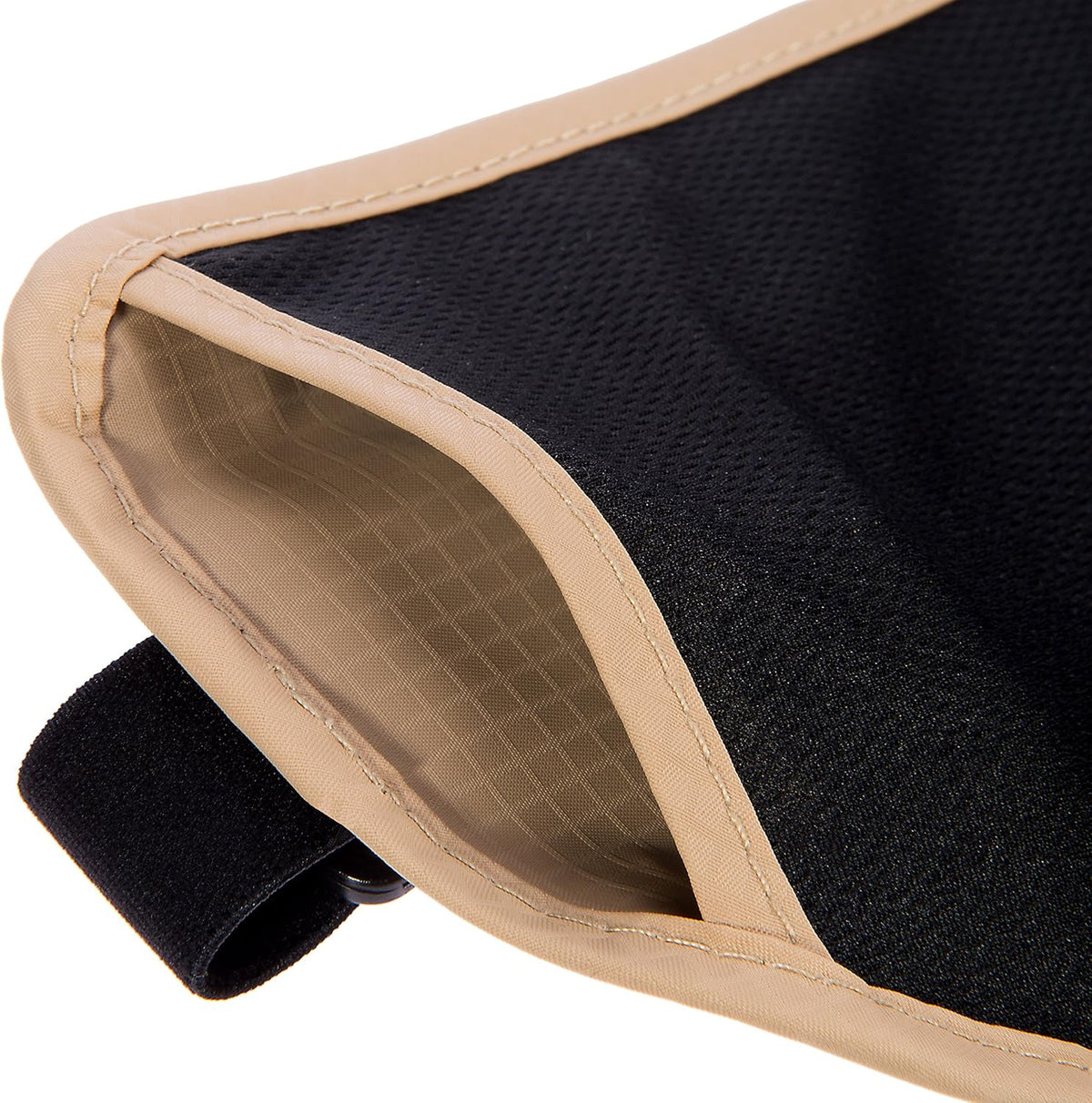 Money Belt for Travel - RFID Hidden Wallet, Sahara Sand | Triple-layer RFID shielding, hidden passport holder and waist wallet, 7 card sleeves included, fits 26-56 inch waists
