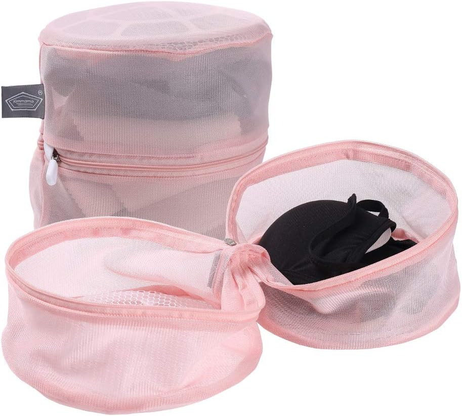 Laundry Bag Mesh Wash Bags, Washing Machine Wash Bag, Pink, 5 Pack | Zipper Closure, For Washing Machine & Dryer, For Delicates, Lingerie, Bra, Garments, Net Washer Sack Pouch