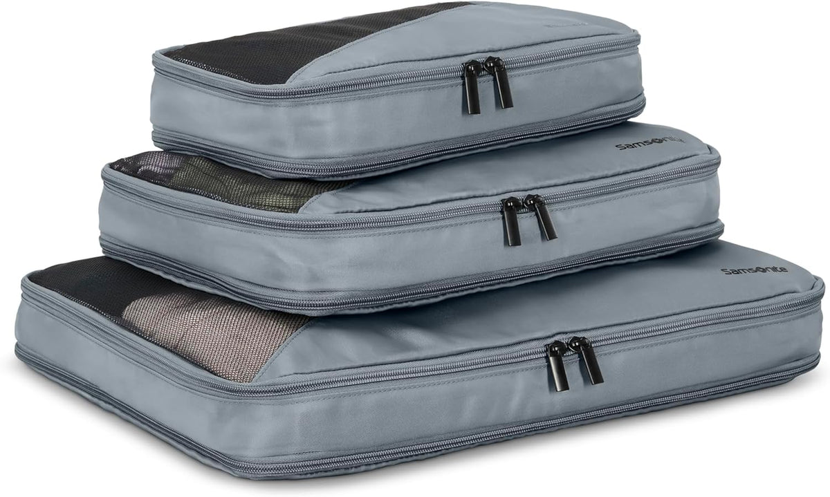 3-Piece Compression Packing Cube Set, State Blue