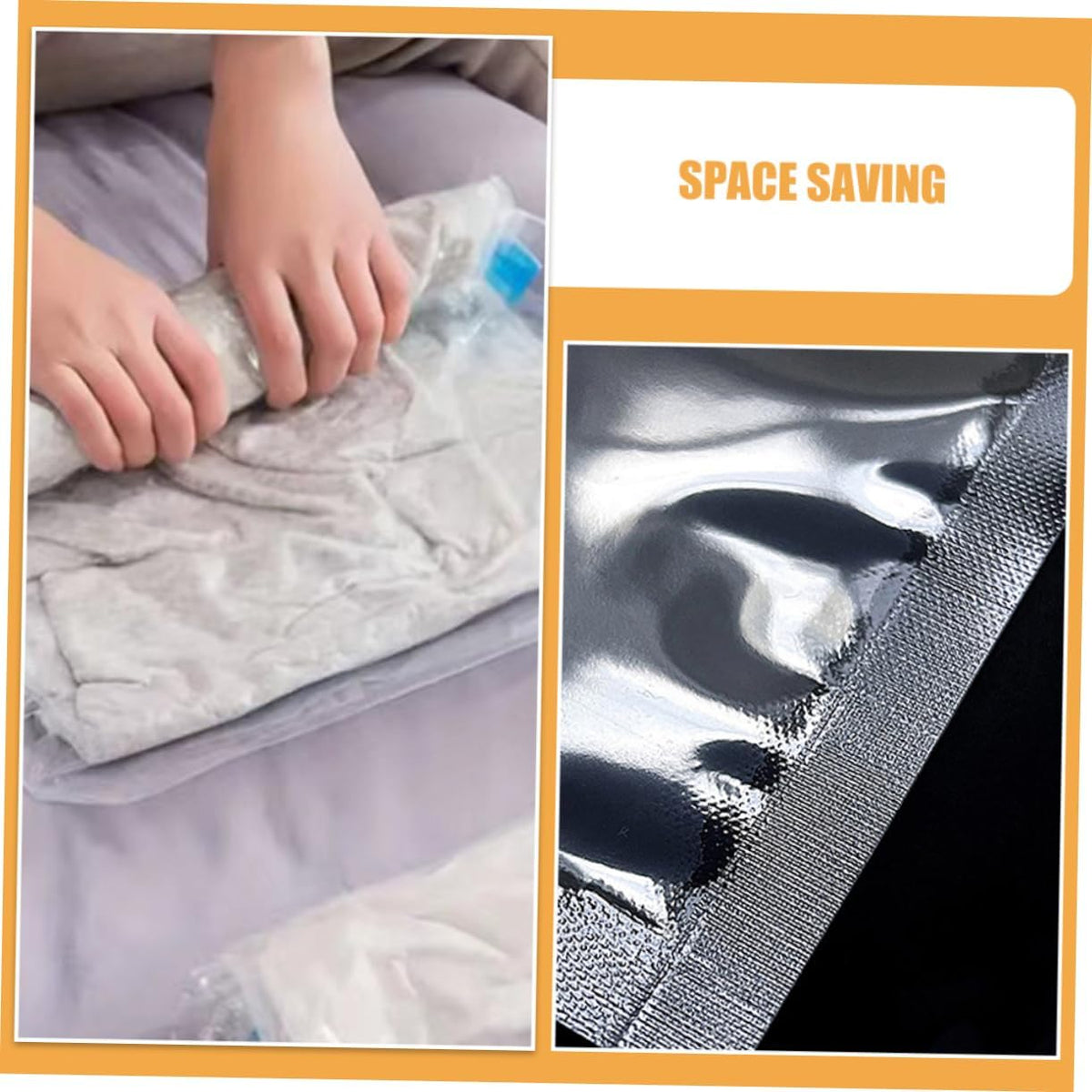 12pcs Travel Space Saver Bags Roll up Compression Bags Compact Travel Storage Moisture Packaging Pouches Easy to Identify