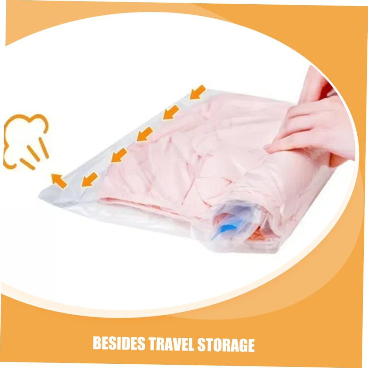 12pcs Travel Space Saver Bags Roll up Compression Bags Compact Travel Storage Moisture Packaging Pouches Easy to Identify