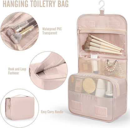 10 Set Packing Cubes for Travel Essentials, Suitcase Organizer Bags in 4 Sizes, Carry-On Luggage Accessories with Laundry Bag, Airplane Must Have with 99-Count Mesh Holes