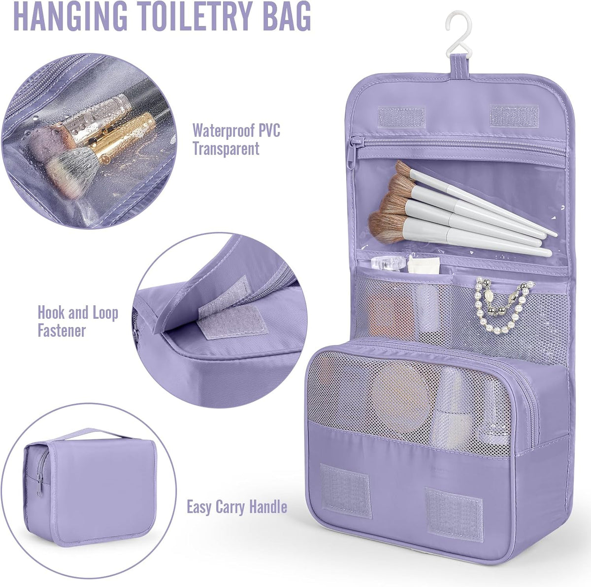 10 Set Packing Cubes for Travel Essentials, Suitcase Organizer Bags in 4 Sizes, Carry-On Luggage Accessories with Laundry Bag, Airplane Must Have with 99-Count Mesh Holes