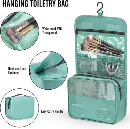 10 Set Packing Cubes for Travel Essentials, Suitcase Organizer Bags in 4 Sizes, Carry-On Luggage Accessories with Laundry Bag, Airplane Must Have with 99-Count Mesh Holes