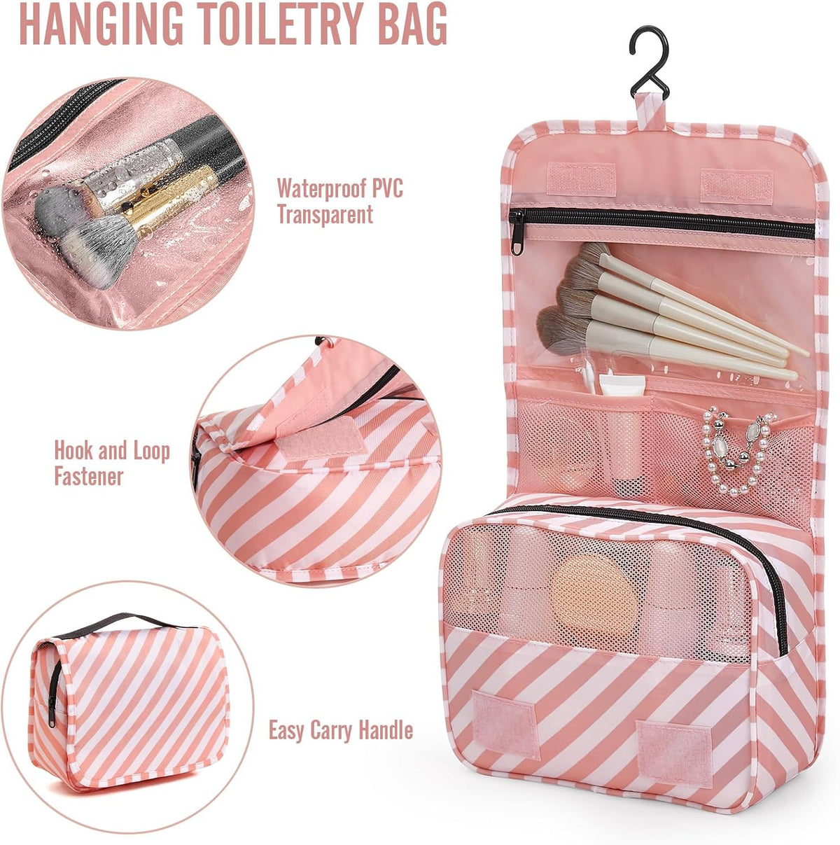 10 Set Packing Cubes for Travel Essentials, Suitcase Organizer Bags in 4 Sizes, Carry-On Luggage Accessories with Laundry Bag, Airplane Must Have with 99-Count Mesh Holes