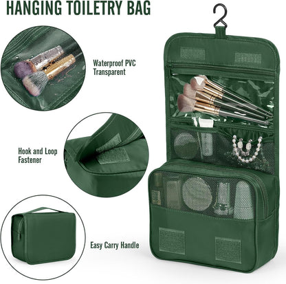 10 Set Packing Cubes for Travel Essentials, Suitcase Organizer Bags in 4 Sizes, Carry-On Luggage Accessories with Laundry Bag, Airplane Must Have with 99-Count Mesh Holes