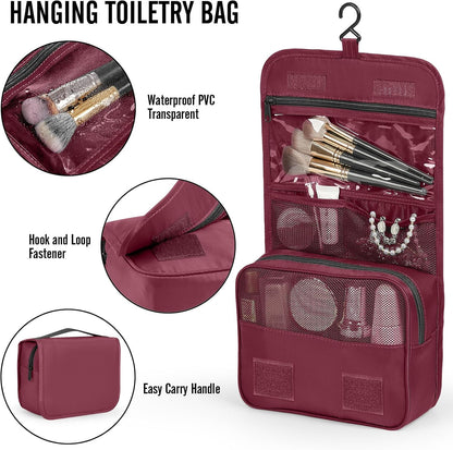 10 Set Packing Cubes for Travel Essentials, Suitcase Organizer Bags in 4 Sizes, Carry-On Luggage Accessories with Laundry Bag, Airplane Must Have with 99-Count Mesh Holes